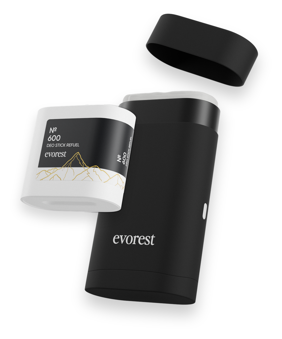 evorest Nachfuellbarer Deodorant Stick: Case und Refuel